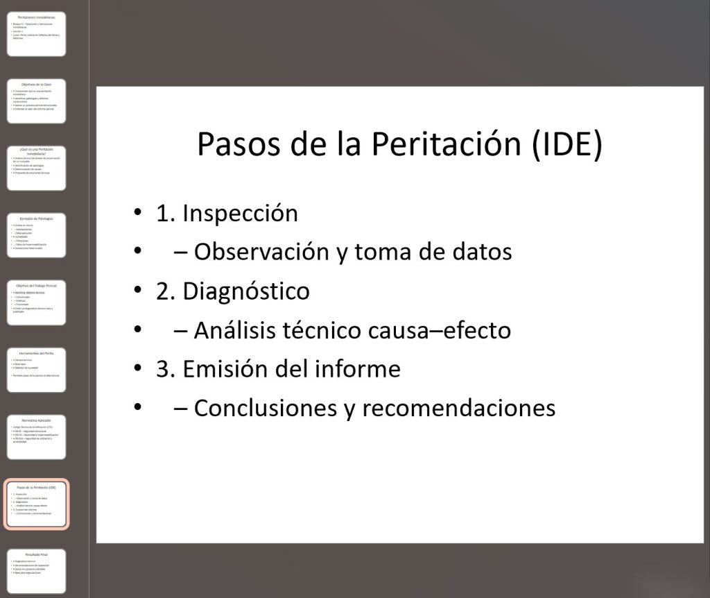 perito judicial en defectos de obras
