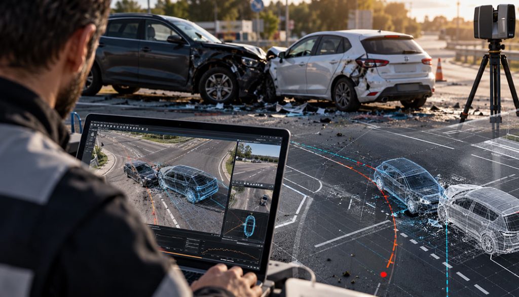 Reconstrucción 3D de accidentes de tráfico: cómo se realiza y qué valor tiene en un juicio